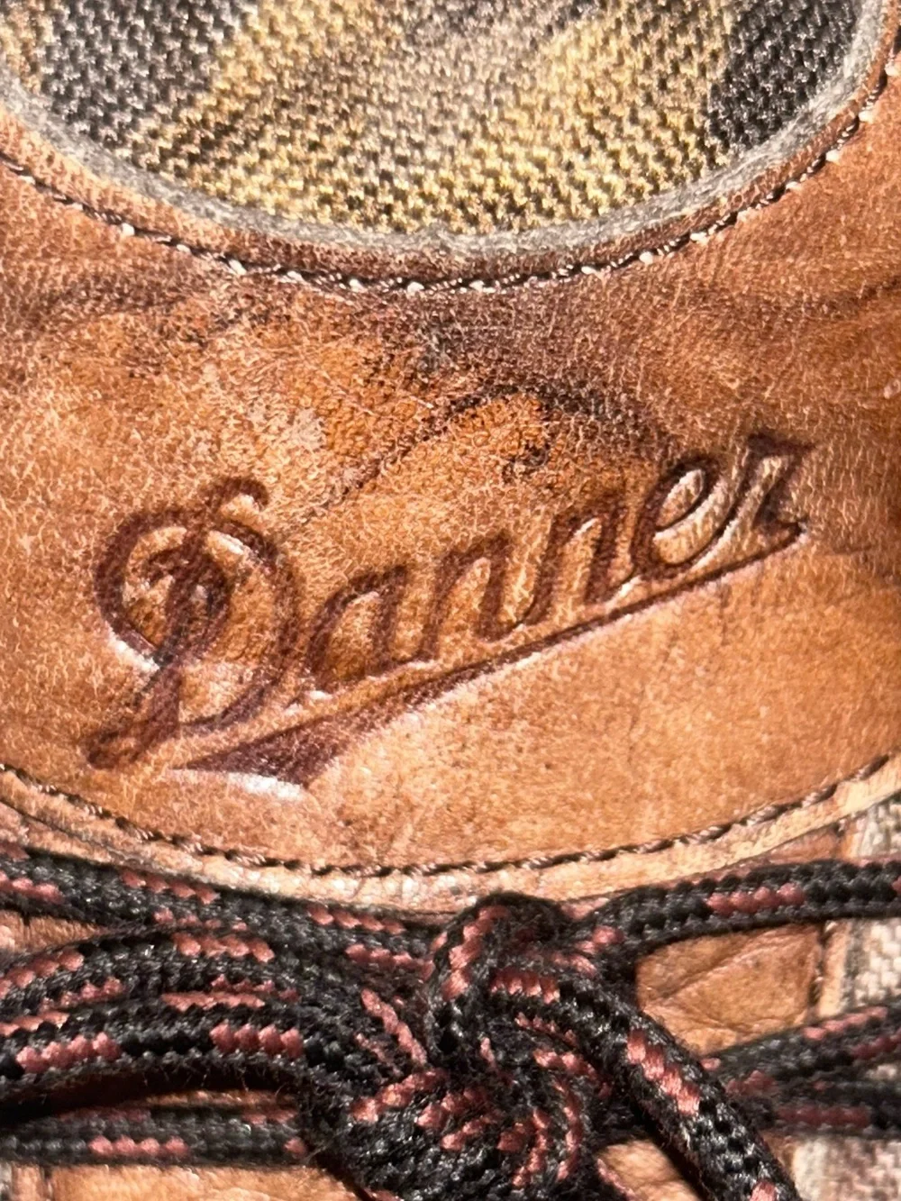 Danner GORE-TEX Men' Brown Camo  Waterproof Hunting Boots Full Grain Leather 9.5